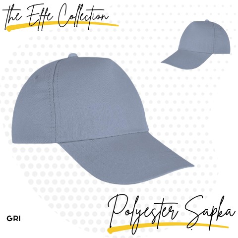 Polyester Şapka Gri