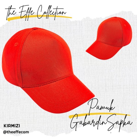 Kartmix Pamuk Gabardin Şapka Kırmızı